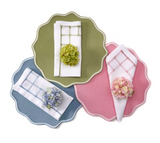 Piped Oxford Placemat | Moss/Mint