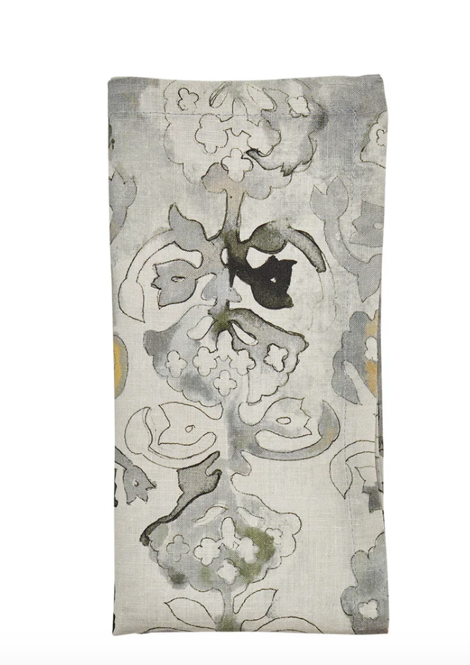 Giverny Napkin | Natural & Gray