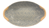 Nested Oval Bowl w/Handles | Wicker Mocha