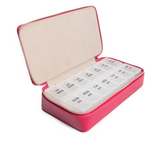 Leah 2 Week Travel Pill Box | Fuchsia