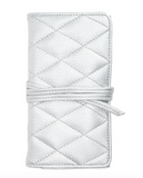 Leah Quilted Jewelry Roll | Silver