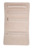 Leah Quilted Jewelry Roll | Pale Pink