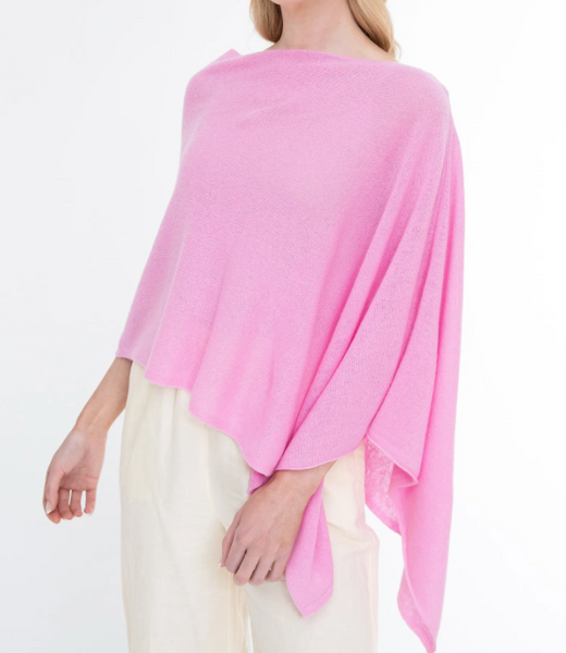 Cashmere poncho pink discount