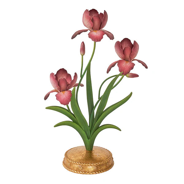 Meadow Walk Iris 14" Centerpiece Candelabra | Pink