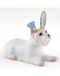 Westie with Bunny Ears