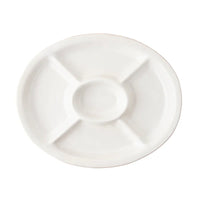 Puro 15" Crudite Platter | Whitewash
