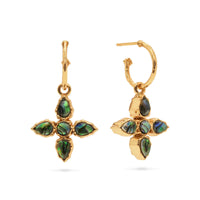 Aurora Hoop Earrings With Reversible Charm