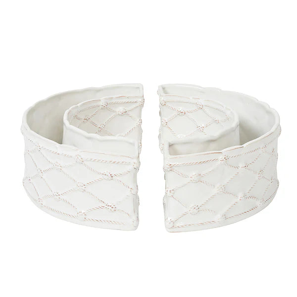 Berry & Thread Petite Parterre Garden Half Circle Vase Set/2 | Whitewash