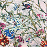 Floral Branches Scarf - Nude