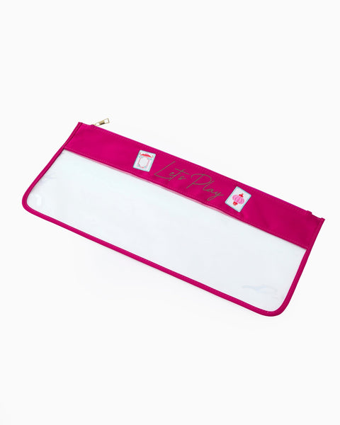 Magenta Stitched Let's Play Bag