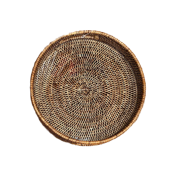 Burma Rattan Serving Tray | 12"