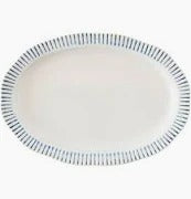 Sitio Platter Stripe | Delft Blue