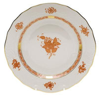 Chinese Bouquet Dessert Plate | Rust