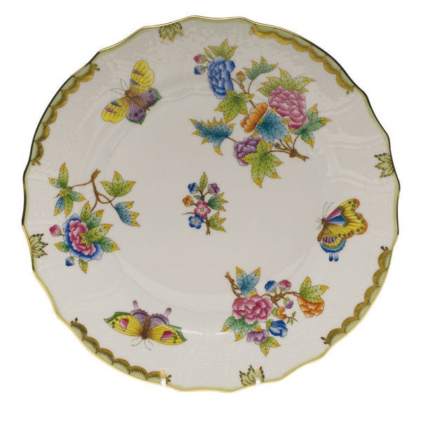 Queen Victoria Dinner Plate | Green