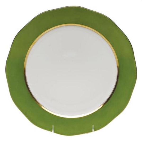 Silk Ribbon Charger | Fern