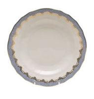Fish Scale Dessert Plate | Light Blue