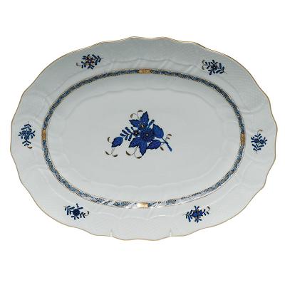 Chinese Bouquet Platter | Navy