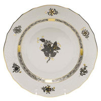 Chinese Bouquet Dessert Plate | Black