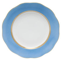 Silk Ribbon Dessert Plate | Cornflower
