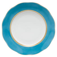 Silk Ribbon Dessert Plate | Turquoise