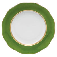 Silk Ribbon Dessert Plate | Fern