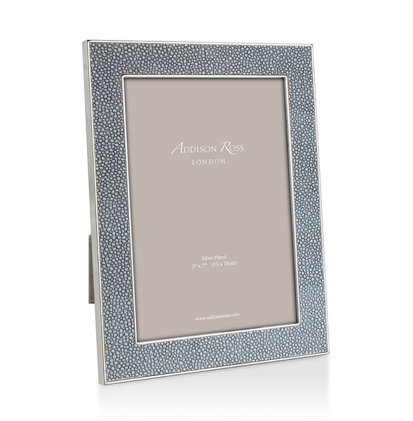 Faux Shagreen Frame 4 x 6 | Grey