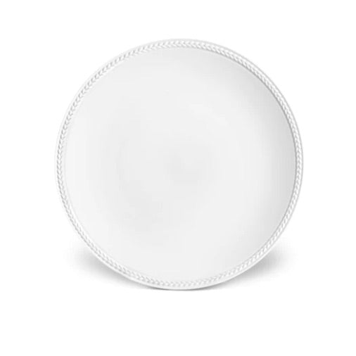 White Dessert Plate | Soie Tresse