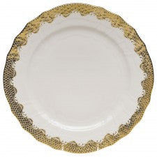 Fish Scale Service Plate | Gold