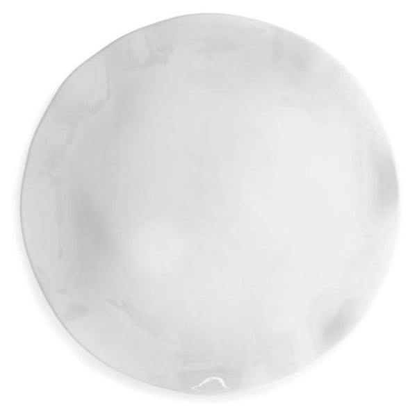 Ruffle Round Platter | White
