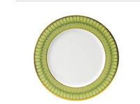 Arcades Dinner Plate | Green & Gold