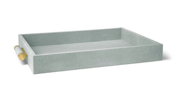 Classic Shagreen Serve Tray | Mist