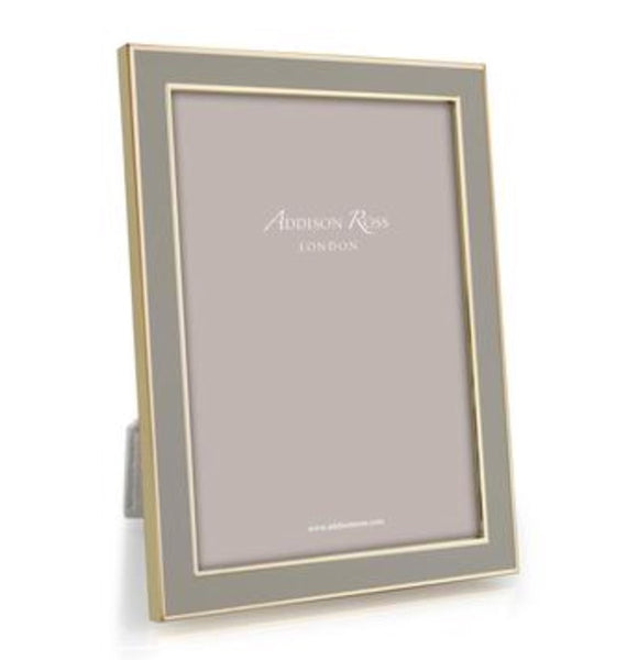 Enamel and Gold Frame 5 x 7 | Taupe