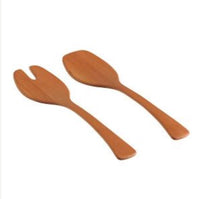 Cherry Wood Salad Servers | 15"
