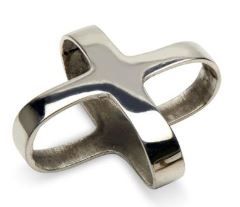 Cross Napkin Ring | Silver