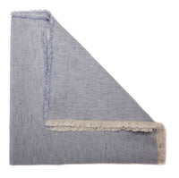 Washed Fringe Edge Napkin | Blue