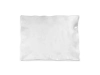 Ruffle White Melamine Rectangle Small Platter