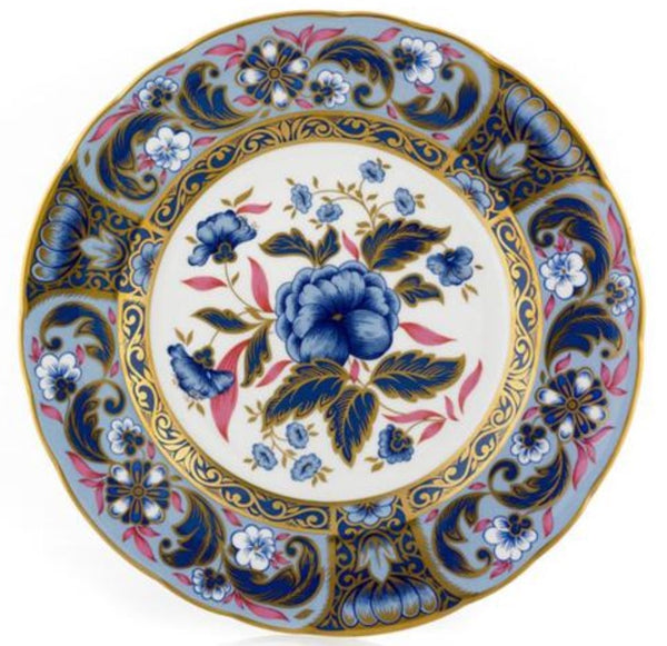 Imari Accent Plate | Blue Camelia