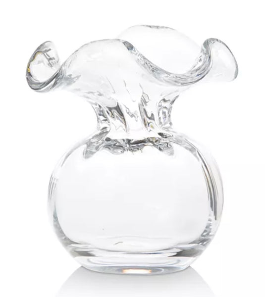 Hibiscus Glass Bud Vase | Clear