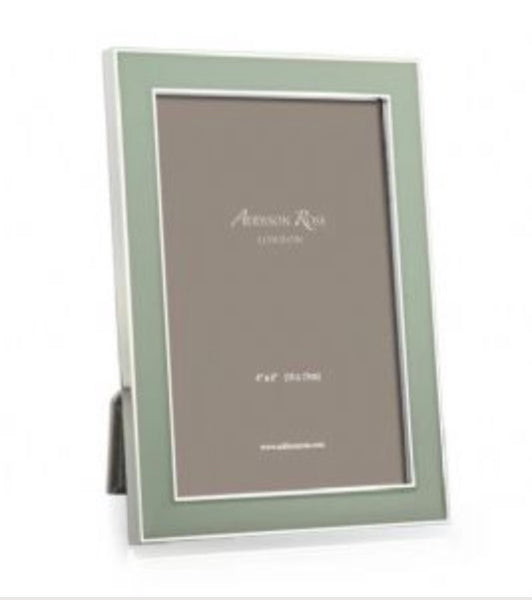 Enamel and Silver Frame | Sage 4 x 6