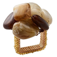 Sea Stone Napkin Ring |Beige