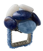 Sea Stone Napkin Ring | Navy