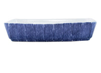 Santorini Rectangular Baker | Stripe
