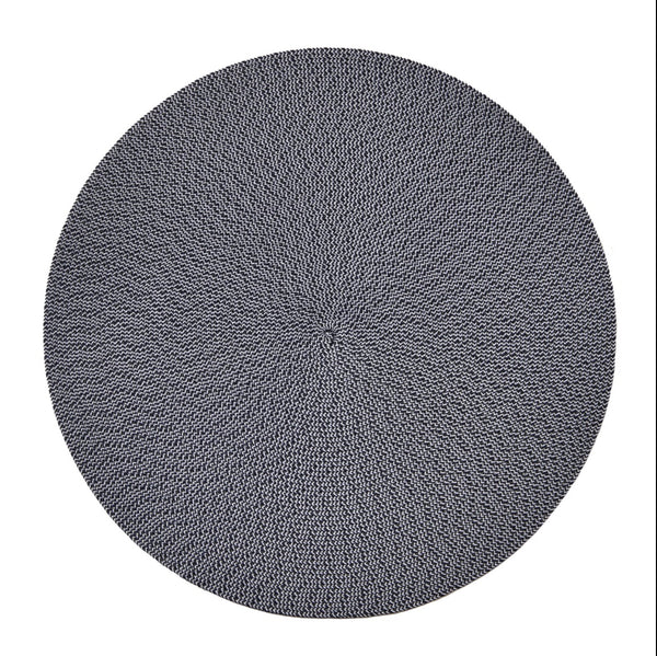 Bistro Round Braid Placemat | Navy