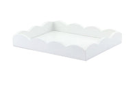 Scalloped Tray | White