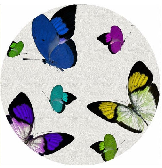 Butterflies Placemat | Acid Blue