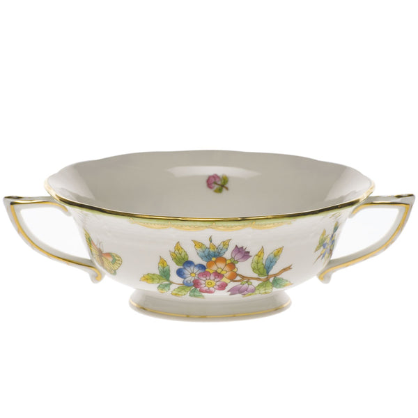 Queen Victoria Cream Soup Cup/Bowl | Green