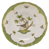 Rothschild Bird Green Border Dessert Plate | Motif # 1
