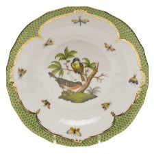 Rothschild Bird Green Border Dessert Plate | Motif # 2
