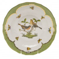 Rothschild Bird Green Border Dessert Plate | Motif # 9