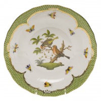 Rothschild Bird Green Border Dessert Plate | Motif # 10